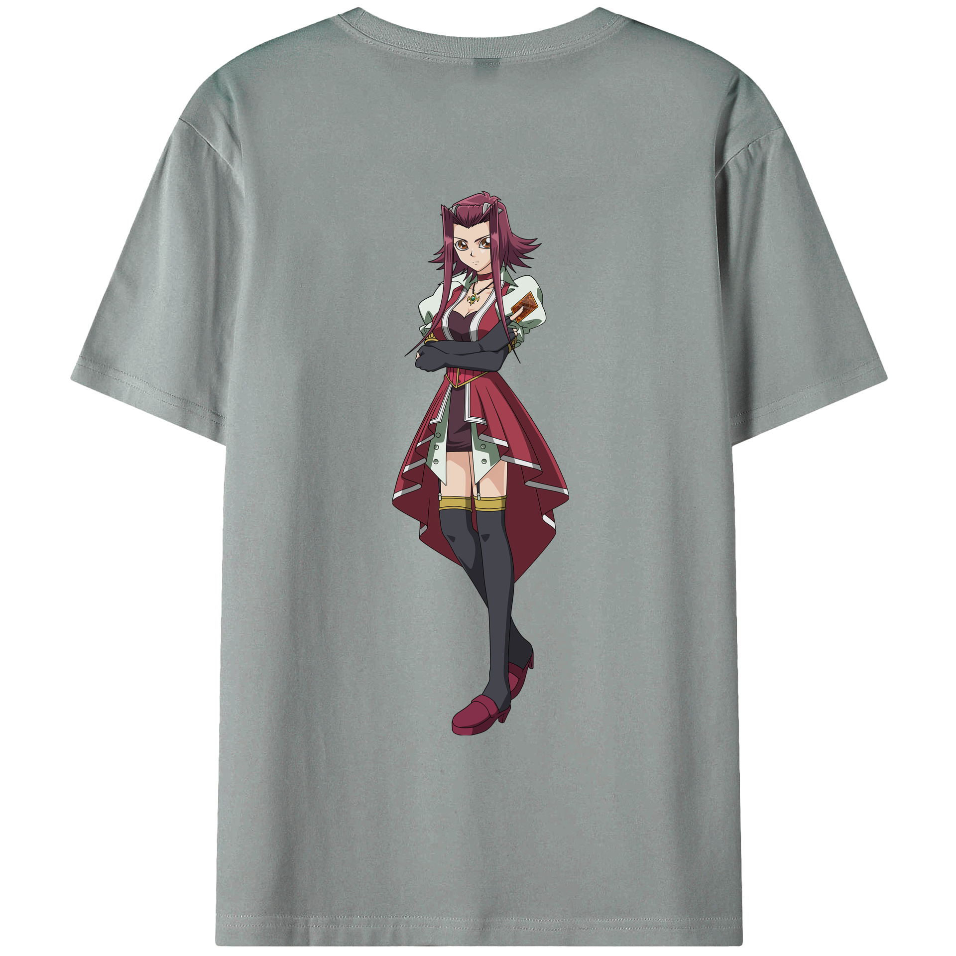 （画像用） 遊☆戯☆王 Yu-Gi-Oh! 綿100％ メンズ半袖Tシャツ（バックプリント） 通気性